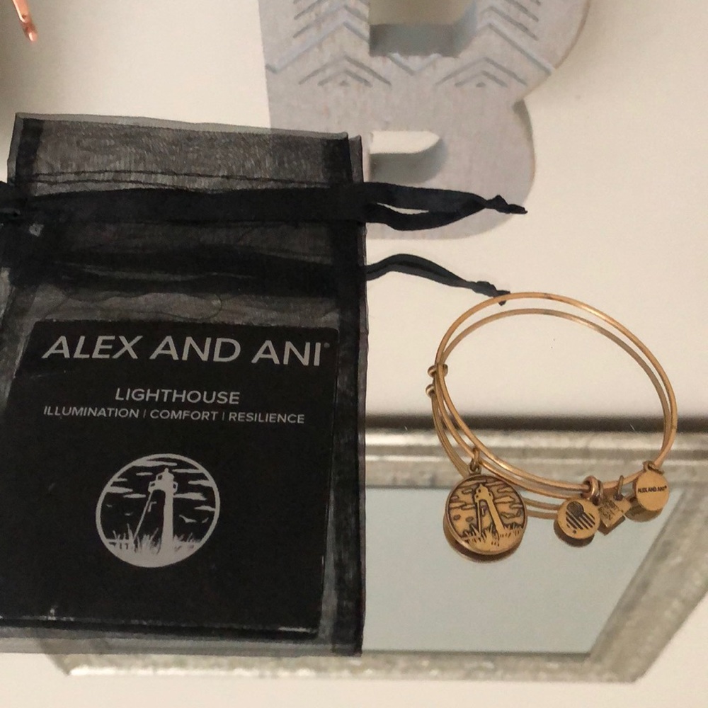 Alex and Ani Lighthouse charm bracelet